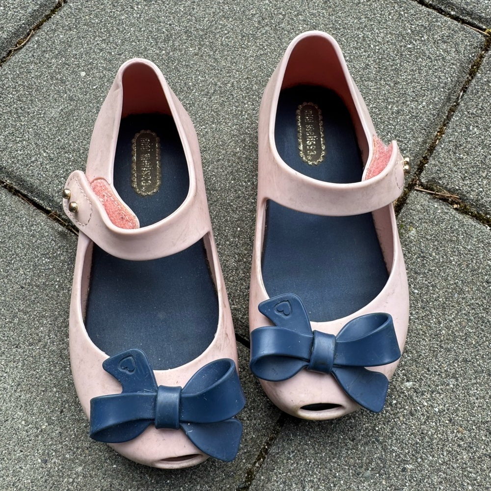 Mini Melissa Pink and Blue Kids Shoes